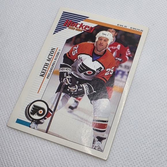 1993-94 Panini Hockey Keith Acton Philadelphia Flyers #50 Sticker - Picture 2 of 3